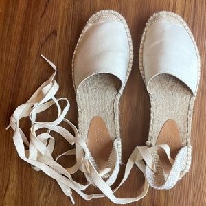 J. Crew Factory D’orsay lace espadrilles
